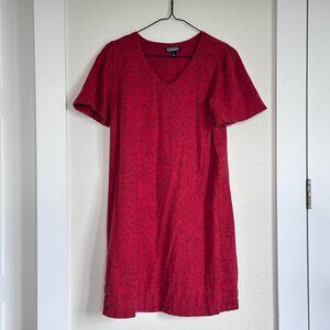 Red Linen Dress